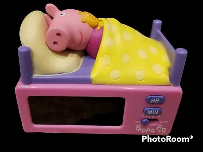 £18.38 • Buy Peppa Pig Digital LCD Pink Alarm Clock With Snooze Button/Light