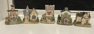 $29.99 • Buy VINTAGE 90's International Resourcing Services  Christmas Village - LOT OF 5