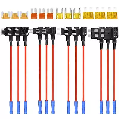 Various Add-A-Circuit Blade Fuse Tap Standard Mini Micro 2 Low-Profile Adapter • $5.98