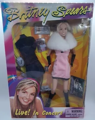 Vtg Britney Spears Live! In Concert Play Along 12” Doll 20100 1999 NIB • $101.82