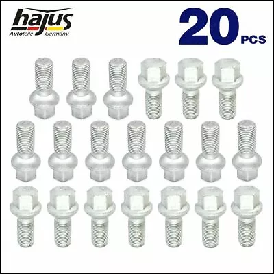 20 X Wheel Bolt Wheel Screw Set Mercedes M14 X 1.5 X 49/26 Mm Original Hajus • $41.86