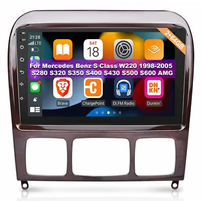 For 1998-2005 Mercedes Benz S Class 9  Android 13.0 Car GPS Stereo Radio CarPlay • $169.99