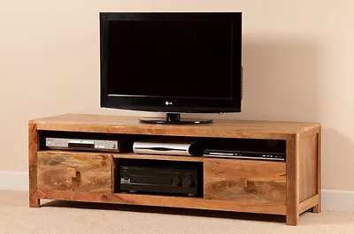 £376.19 • Buy Dakota Light Mango 160cm Media/tv Unit Drawer Cabinet Solid Wood Furniture