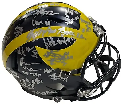 2023-24 Michigan Wolverines Team Signed Full Size Helmet Coa Jsa Loa • $1199.99