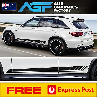 Mercedes GLC 63 / 43 Side Stripes Decal Sticker Kit FOR AMG Benz 200 250 300 350 • $65