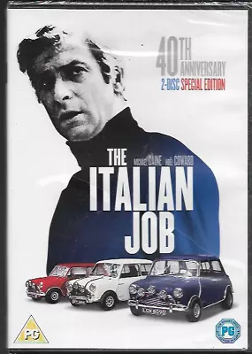 The Italian Job Genuine R2 Dvd Michael Caine 40th Anniversary 2-disc New/sealed • £4.99