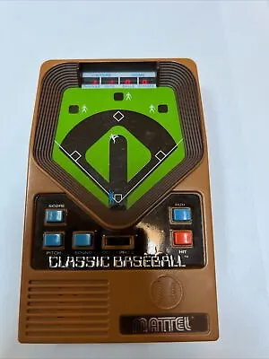 Vintage 2001 Mattel Classic Baseball Handheld Electronic Game - Tested Works • $19.99