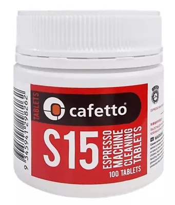 CAFETTO S15 X 100 Espresso Coffee Machine Cleaning Tablets Automatic Cleaner • $24.40