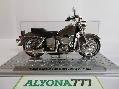 1/24 Altaya HARLEY DAVIDSON FLHS Electra Glide Sport 1978 Bike Motorcycle 1:24 • $39.90