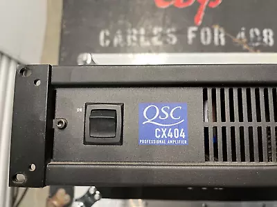 QSC CX404 4 CHANNEL POWER AMP  With XLR Adaptors • $249