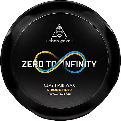 UrbanGabru Zero To Infinity Hair Wax For Men |  Pomade For Strong Hold (3.5 Oz) • $13.99