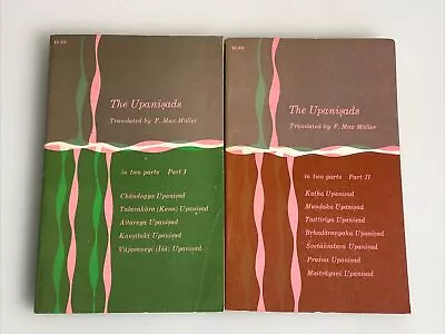 THE UPANISHADS Part I & II Paperback Max Muller 1962 Vintage Trade PB • $16