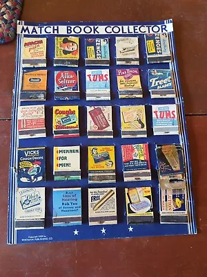 25 Vintage Matchbook Covers Advertisements Match Books In Display Cardboard  • $57