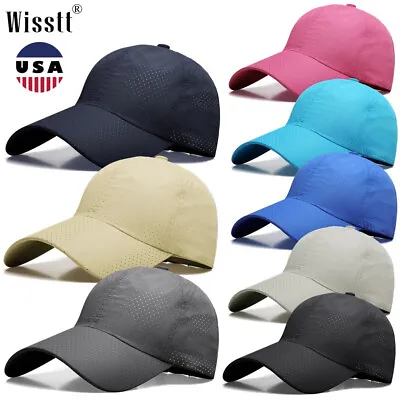 Men's Golf Waterproof Trucker Outdoor Quick Dry Dad Hats Snap Back Baseball Cap • $8.35