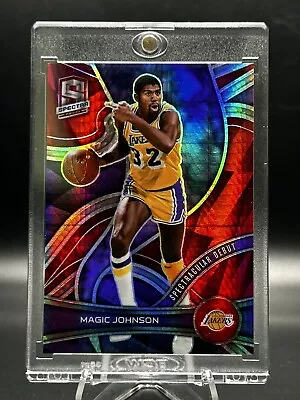 2021-22 Panini Spectra Spectracular Debut Asia Red Prizm Magic Johnson #157 HOF • $9.99