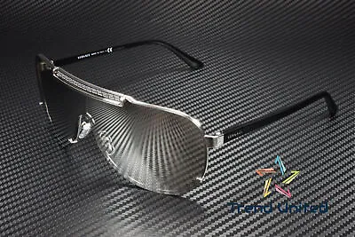 VERSACE VE2140 10006G Silver Light Grey Mirror Silver 40 Mm Men's Sunglasses • $112.95