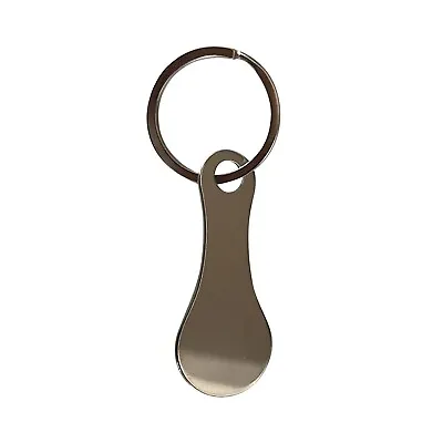 Mini Aluminum Alloy Key Ring Shopping Trolley Tokens Small Holder Keychain Ring • $5.88