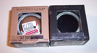 2 Maybelline Color Tattoo Cream Eyeshadow 30 High Roller/ 55 Risk Maker AS IS C6 • $11.99