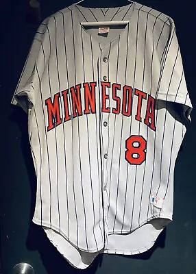 Vtg Minnesota Twins #8 Rawlings Away Jersey Men's 44 L / XL Sewn MLB Made In USA • $64.99