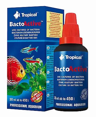 Tropical Aqua Care Live Bacteria Aquarium Fish Tank Biological Water Conditioner • £9.95