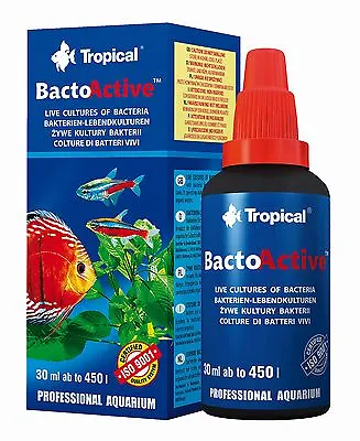 £7.95 • Buy Tropical Bacto Active Live Bacteria Aquarium Fish Tank Tap, Water Conditioner