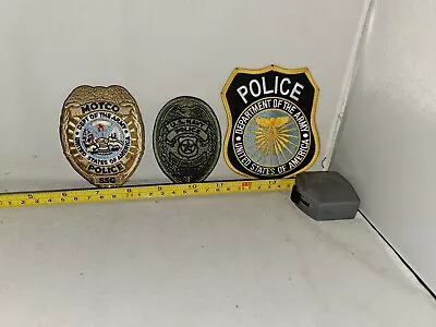 Lot#8B: 3-Collectible Police Patches (Unique Military Police) • $15