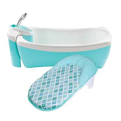 Summer Infant Lil Luxuries Baby Bathtub Whirlpool Bubbling Spa & Shower Blue • $70.64