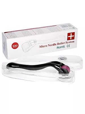 $39.95 • Buy Derma Roller 0.5mm | 540 Titanium Micro Needles - Hair Loss / Growth Treatment
