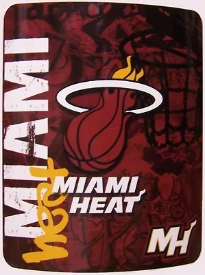 Blanket Fleece Throw NBA Miami Heat NEW 50”x60” With Protective Sleeve • $27.50