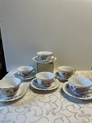 Antique Meissen Porcelain Teacup & Saucer Set 12pieces- 1 Choice-MINT • $660