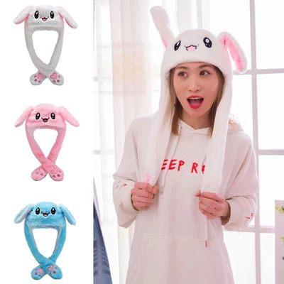 $9.66 • Buy Trending Bunny Hat Cute Plush Rabbit Hat Moving Ears Ages For All U9E2