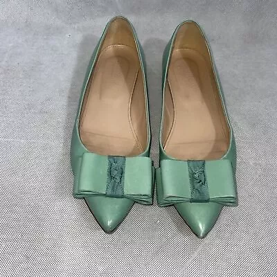 J. Crew Collection Topiary Leather Viv Flat Size 7.5 • $31.50