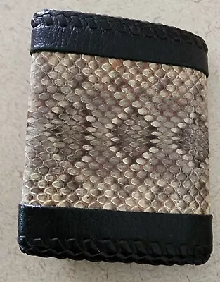Hand-made Authentic Real Snake Skin Vintage Arizona Diamondback Men's Wallet • $59.99