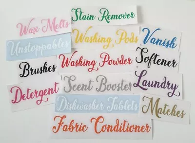 £1.50 • Buy Organise Cleaning Jar Storage Decal Label Sticker Utility Room Kitchen Mrs Hinch