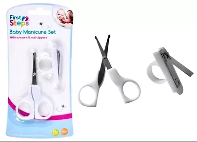 Newborn Nail Clipper Baby Infant Manicure Safety Scissors Cutter Grooming 2pc  • £3.79