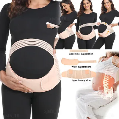 Maternity Belt Pregnancy Belly Support Belt Band For Pregnancy Baby Bump Brace • £14.99