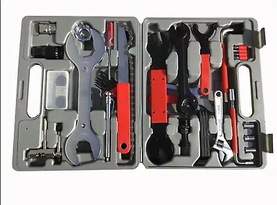 UNIVERSAL BICYCLE HOME MECHANIC 43 PC TOOL KIT SET REPAIR With A Case • $42.99