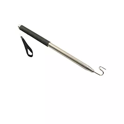 Telescoping Pole With Hook Magnetic Pickup Grabber Tool Black-1pc • $25.55