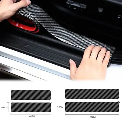 For FORD F 150 Carbon Door Sill Step Plate Scuff Cover Anti Scratch Protector US • $9.99