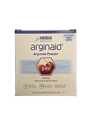 Nestle Arginaid Arginine Powder Cherry Flavor 9.2 Gram Per Packet 14 Packets  • $19.99