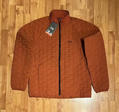 New Men's Mountain Hardwear Stretchdown Light Jacket In Dark Copper 700 Fill • $159.99