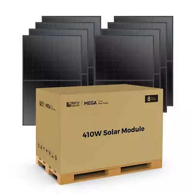 Rich Solar MEGA 410 Watt Monocrystalline Solar Panel | High Efficiency | Black M • $2799.99