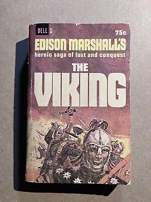 THE VIKING By Edison Marshall  Vintage 1965 Dell FIRST PRINTING Paperback • $9.99