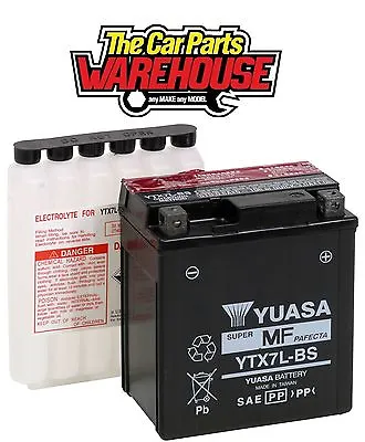 YTX7L-BS Yuasa APRILIA 125cc Mojito Motorcycle  Battery XX With Acid Xx • £46.95