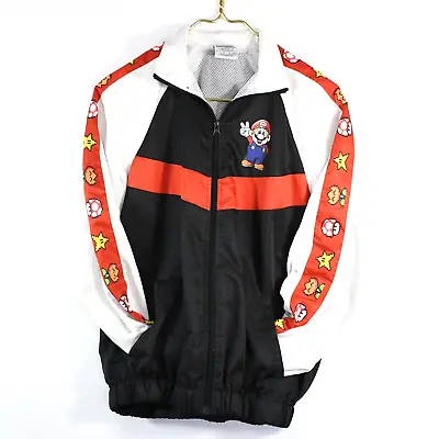 NINTENDO SUPER MARIO Retired Small Zip Windbreaker Jacket Adult Youth Unisex • $39.99