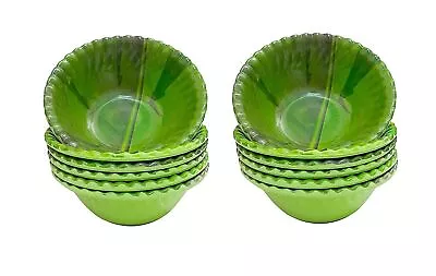 Melamine Bowls 30-Ounce Salad/Pasta/Dinner Bowls Set Of 6 Banana Leaf Bowl • £17.75