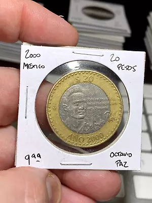 2000 Mexico 20 Pesos Octavio Paz • $9.99