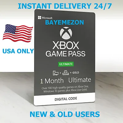 XBOX Game Pass Ultimate One Month /30 Days ( US ) INSTANT DELIVERY • $7.99