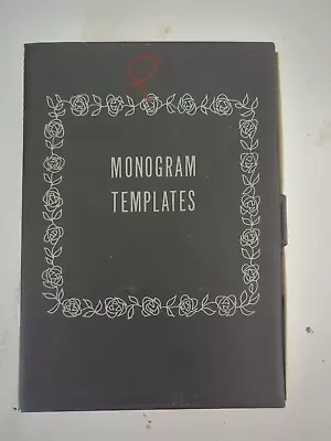 Vintage Sears Kenmore Sewing Machine Monogram Templates Set (26) • $12.95