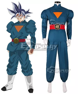  Dragon Ball Heroes Goku Kakarotto God Officer Cosplay Costume • $34.96